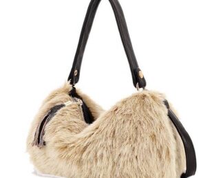 Faux fur purse