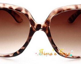Leopard Large Lens Retro Sunglasses