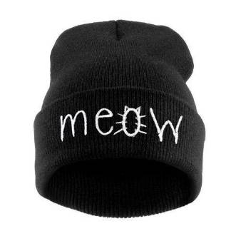 Meow hat - black
