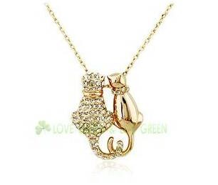 Cat Neckalce Pendant- Gold
