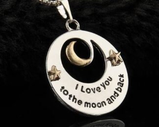 I love you to the moon and back necklace