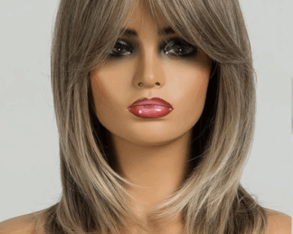Brown Layered Fashion Wig With Bangs